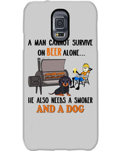 Load image into Gallery viewer, A Man Loves Beer And Dachshund Gift For Dog Lovers Phone case
