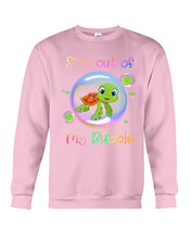Load image into Gallery viewer, Vintage Funny Stay Out Of My Bubble Gift For Turtle Lovers Sweatshirt
