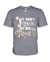 Load image into Gallery viewer, It Wasn't Me It Was My Reed Custom Design For Music Instrument  Lovers Guys V-Neck
