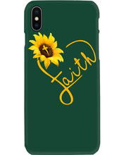 Load image into Gallery viewer, Black Phone Case Sunflower Faith Gift For Christians Phone case
