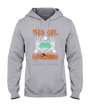 Load image into Gallery viewer, This Girl Loves Halloween Gift For Girls Hoodie
