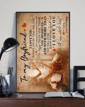 Load image into Gallery viewer, Girlfriend Gift For Boyfriend I Love You With All My Whole Heart Vertical Poster
