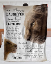 Load image into Gallery viewer, Just Do Your Best Loving Eyes For Each Other Mum Gift For Daughter Sherpa Blanket
