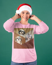 Load image into Gallery viewer, Three Cute Shih Tzu In Bag Gift For Dog Lovers Unisex Long Sleeve
