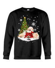Load image into Gallery viewer, Funny Golden Retrievers Sleep In Red Boots Gift For Dog Lovers Sweatshirt

