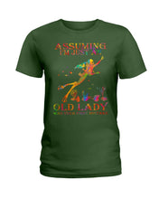 Load image into Gallery viewer, Assuming I'm Just An Old Lady Was Your First Mistake Ladies Tee

