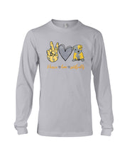 Load image into Gallery viewer, Peace Love Live  Special Custom Design For Dog Lovers Unisex Long Sleeve
