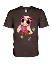 Load image into Gallery viewer, Lovely Tote Bag Owl Perchs On Branch Gift For Owl Lovers Guys V-Neck
