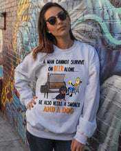 Load image into Gallery viewer, A Man Loves Beer And Dachshund Gift For Dog Lovers Sweatshirt
