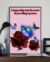 Load image into Gallery viewer, Butterfly Calling My Name Gift For Lover Vertical Poster
