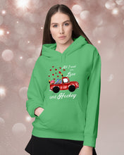 Load image into Gallery viewer, All I Need Are Love And Hockey Gift For Hockey Players Hoodie
