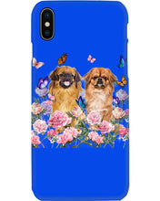 Load image into Gallery viewer, Pekingese With Peonies Gift For Dog Lovers Phone case
