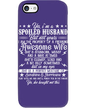 Load image into Gallery viewer, Shes Stubborn Messy And A Brat At Times Black Gift For Husband Phone case
