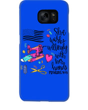 Load image into Gallery viewer, She Works Willingly With Her Hands Gift For Sew Lovers Phone case
