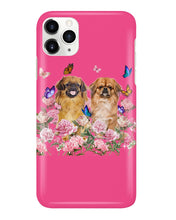Load image into Gallery viewer, Pekingese With Peonies Gift For Dog Lovers Phone case

