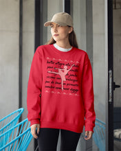 Load image into Gallery viewer, Ballet Words Pink Pattern Gift For Ballet Dancer Sweatshirt
