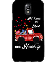 Load image into Gallery viewer, All I Need Are Love And Hockey Gift For Hockey Players Phone case
