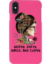 Load image into Gallery viewer, Nerdy Dirty Inked And Curvy Funny Gift For Friends Phone case
