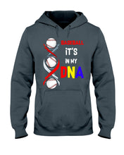 Load image into Gallery viewer, Baseball Be My DNA Gift For Sport Lovers Hoodie
