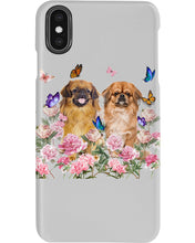Load image into Gallery viewer, Pekingese With Peonies Gift For Dog Lovers Phone case
