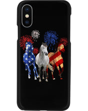 Load image into Gallery viewer, Lovely Phone Case Horse Freedom Firework Gift For Horse Lovers Phone case

