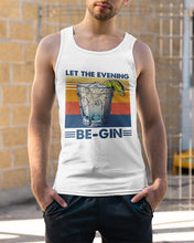 Load image into Gallery viewer, Lovely Phone Case Let The Evening Be-Gin Retro Vintage Unisex Tank Top
