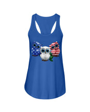 Load image into Gallery viewer, Lovely Phone Case Three Owl With US Flag Gift For Owl Lovers Ladies Flowy Tank
