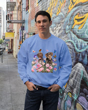 Load image into Gallery viewer, German Wirehaired Pointer With Peonies Gift For Dog Lovers Sweatshirt
