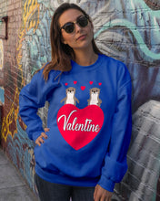 Load image into Gallery viewer, Couple Otter Valentine's Day Gift For Otter Lovers Sweatshirt
