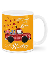 Load image into Gallery viewer, All I Need Are Love And Hockey Gift For Hockey Players Mug
