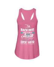 Load image into Gallery viewer, Back Off I Have A Crazy Aunt And I'm Not Afraid To Use Her Ladies Flowy Tank
