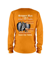 Load image into Gallery viewer, October Man Son Of God Birthday Meaningful Gift For Men Unisex Long Sleeve

