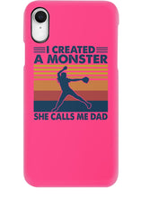 Load image into Gallery viewer, I Created A Monster She Calls Me Dad Giving Daughter Phone case
