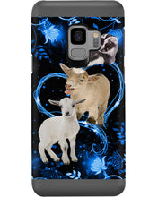Load image into Gallery viewer, Lovely Phone Case Twinkling Blue Heart Gift For Goat Lovers Phone case
