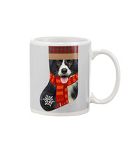 Load image into Gallery viewer, Santa Border Collie In Stock Gift For Dog Lovers Mug
