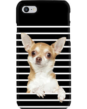 Load image into Gallery viewer, ln Chihuahua Horizontal Stripes Gift For Dog Lovers Phone case
