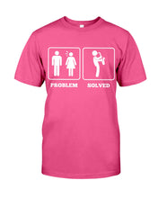 Load image into Gallery viewer, Vintage Funny Problem And Solved Gift For Saxophone Musicians Guys Tee
