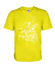 Load image into Gallery viewer, You're Not Alone Motorcycle Axe Gift For Men Guys V-Neck
