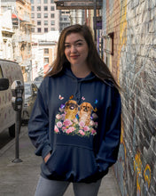 Load image into Gallery viewer, Pekingese With Peonies Gift For Dog Lovers Hoodie
