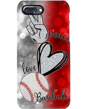 Load image into Gallery viewer, Baseball Peaceful Love Gift For Baseball Lovers Phone case
