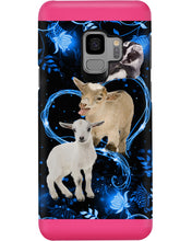 Load image into Gallery viewer, Lovely Phone Case Twinkling Blue Heart Gift For Goat Lovers Phone case
