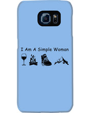 Load image into Gallery viewer, Simple Woman Loves Wine Camping Shoes And Climbing Phone case
