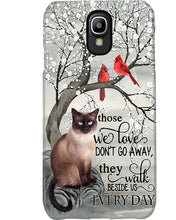 Load image into Gallery viewer, Siamese Cat Red Cardinals Those We Love Phone case
