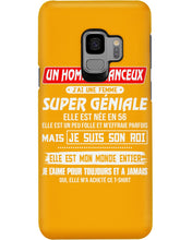 Load image into Gallery viewer, Je Suis Un Homme Chanceux J'ai Line Femme Custom Design Je Suis Son Roi Phone case
