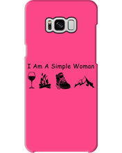 Load image into Gallery viewer, Simple Woman Loves Wine Camping Shoes And Climbing Phone case

