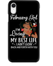 Load image into Gallery viewer, Betty Boop February Girl Living My Best Life Birthday Meaningful Gift Phone case

