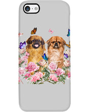 Load image into Gallery viewer, Pekingese With Peonies Gift For Dog Lovers Phone case
