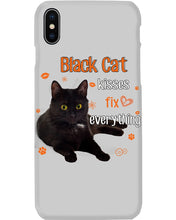 Load image into Gallery viewer, Black Cat Kisses Fix Everything Gift For Cat Lovers Phone case
