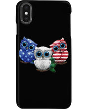 Load image into Gallery viewer, Lovely Phone Case Three Owl With US Flag Gift For Owl Lovers Phone case
