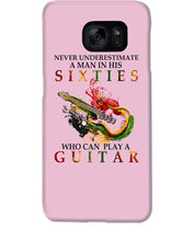 Load image into Gallery viewer, Never Underestimate A 60 Year Old Man Can Play A Guitar Phone case
